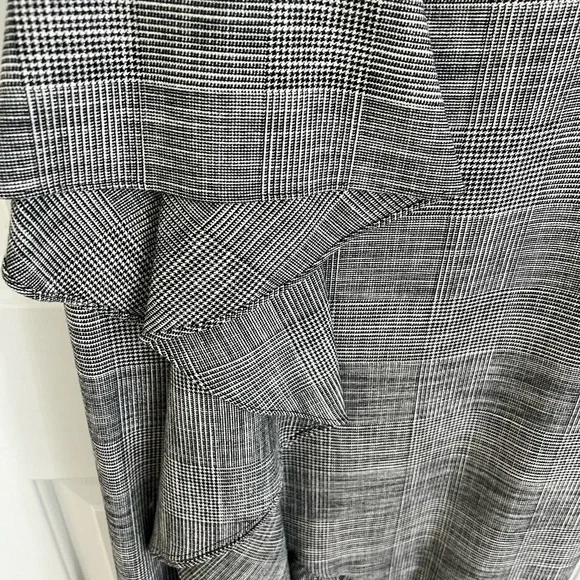 NWT Alice & Olivia BIRCH Houndstooth Sleeveless Formal Maxi Dress - Picture 6 of 14